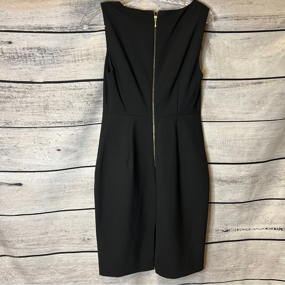 Express Classic Black Sheath Dress Sleeveless Tailored Lined Career Office LBD - Picture 8 of 8